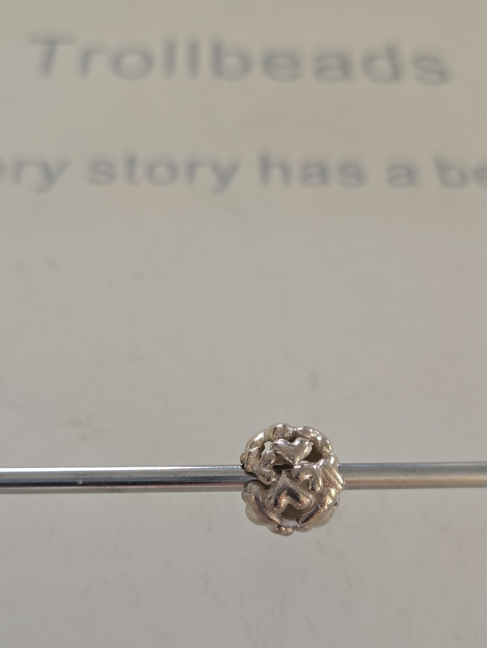 Trollbeads Silver Heart Bead - Silver